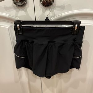 Black athletic shorts